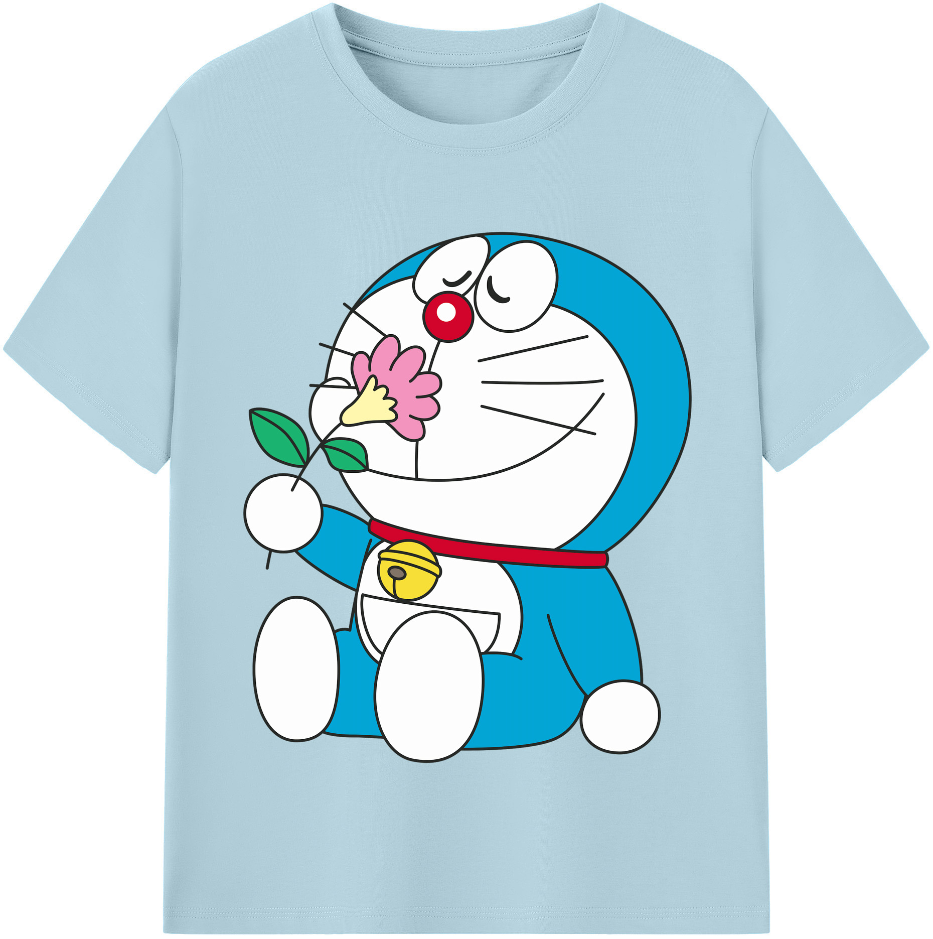 （画像用） ドラえもん Doraemon 綿100％半袖Tシャツ（フロントプリント）